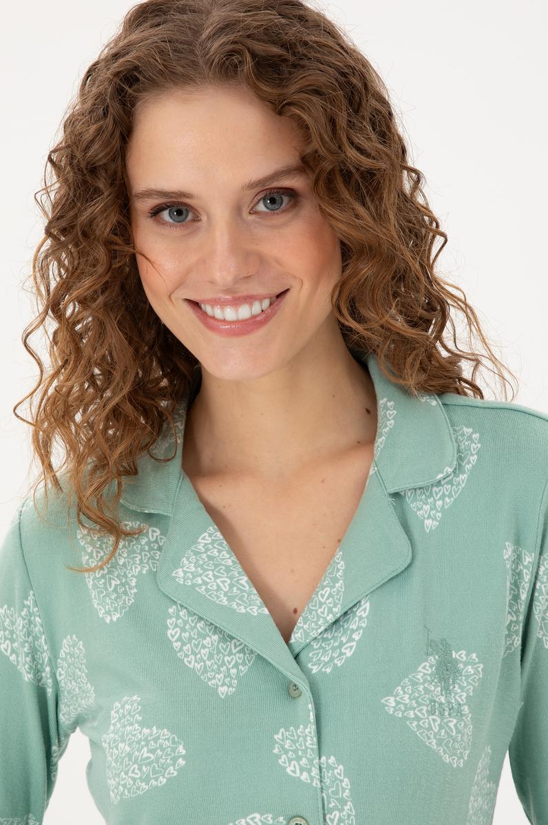 Kadın Mint Pijama Takımı