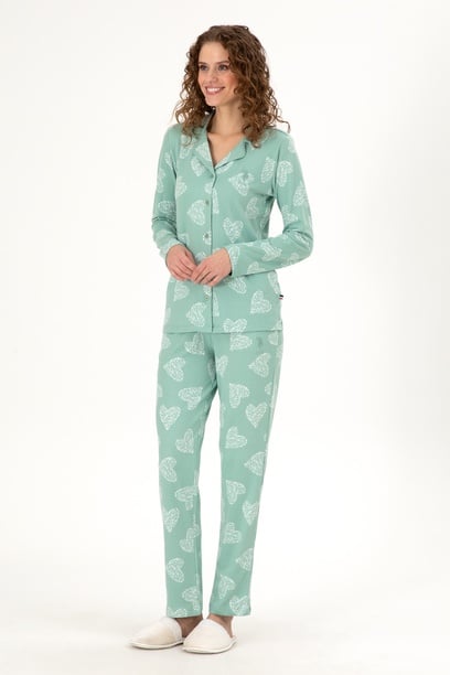 Kadın Mint Pijama Takımı