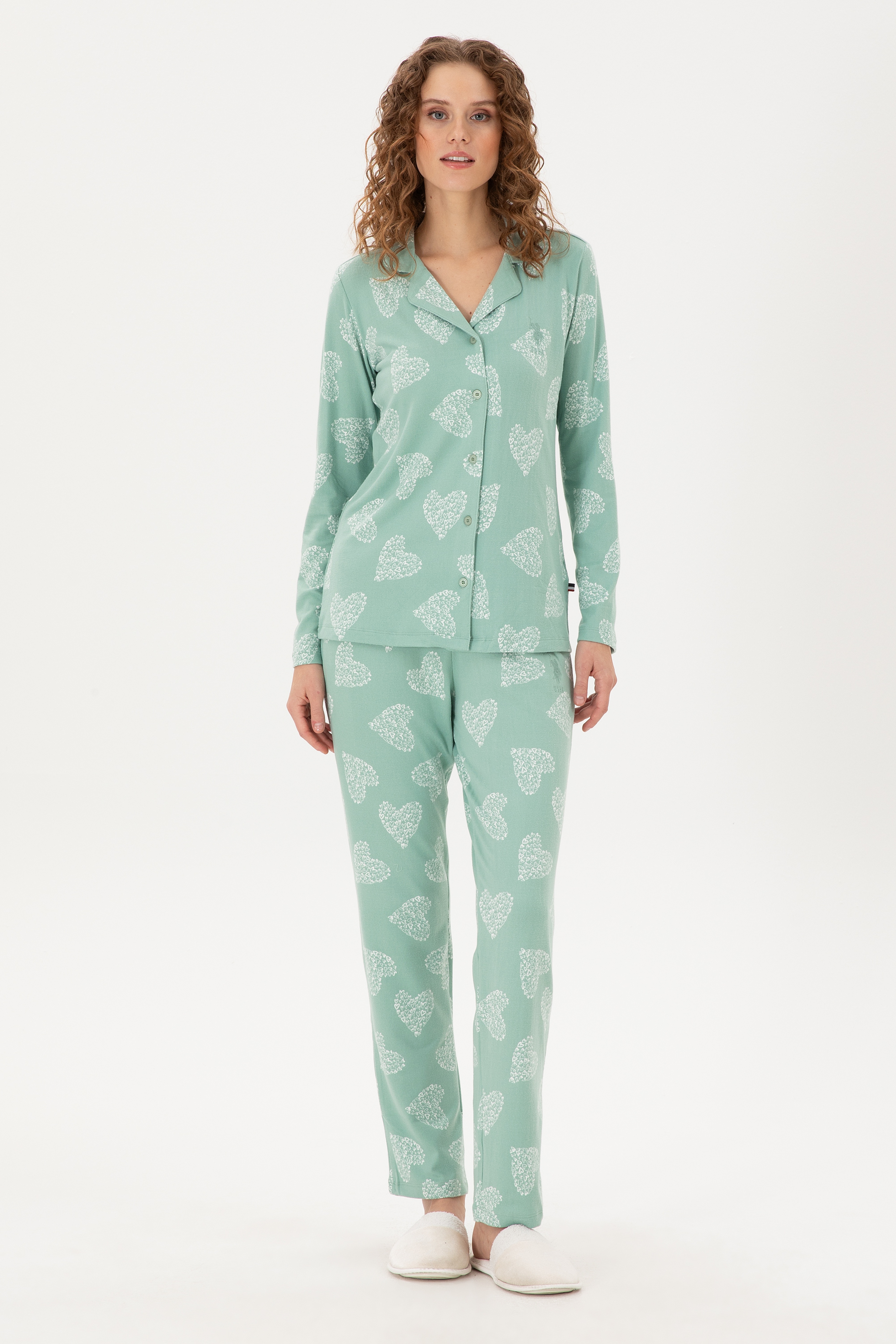Kadın Mint Pijama Takımı