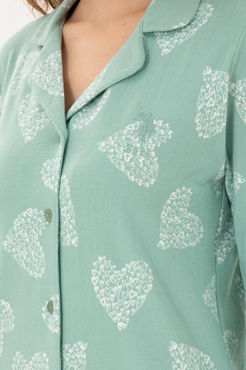 Kadın Mint Pijama Takımı