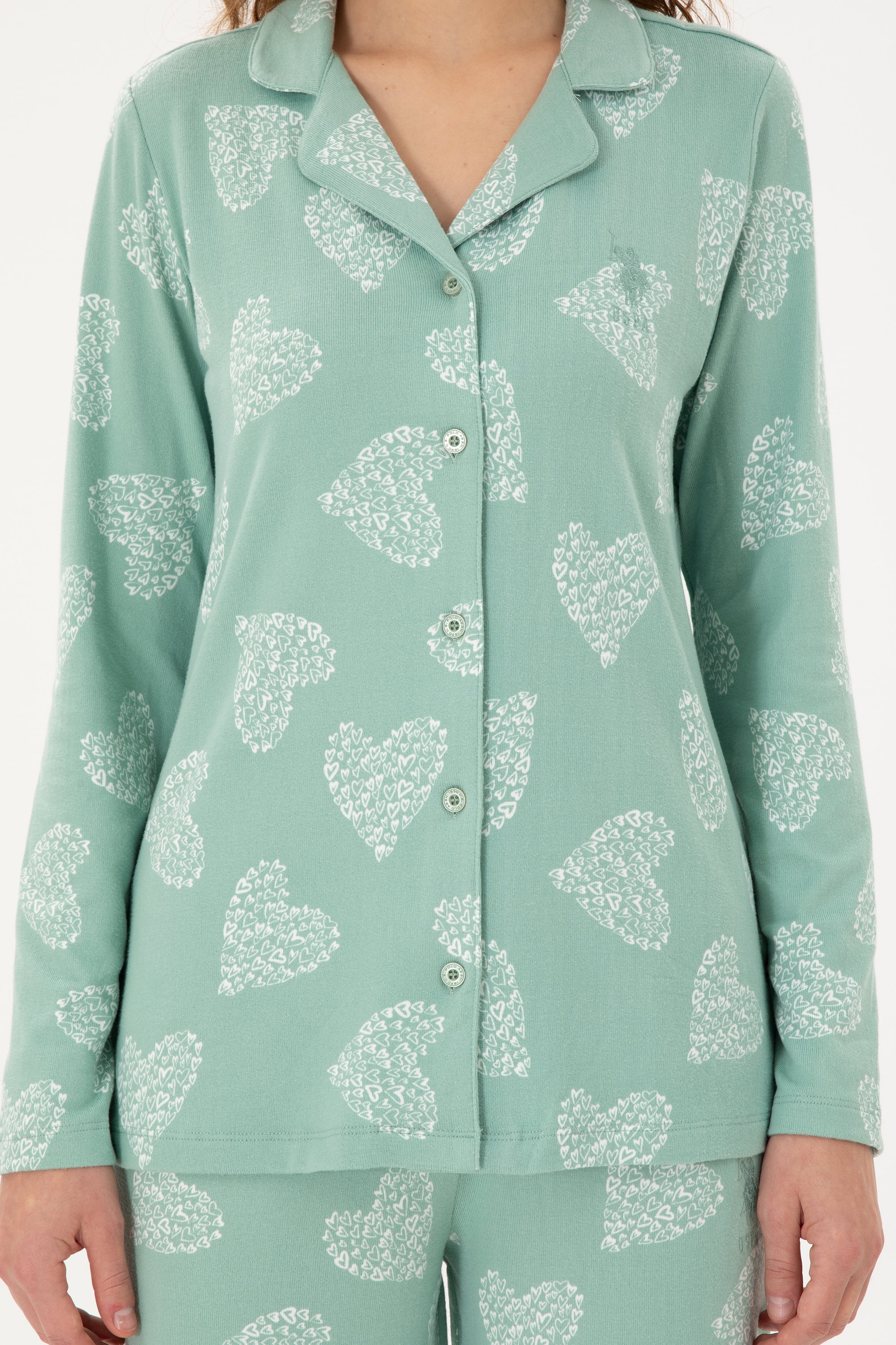Kadın Mint Pijama Takımı