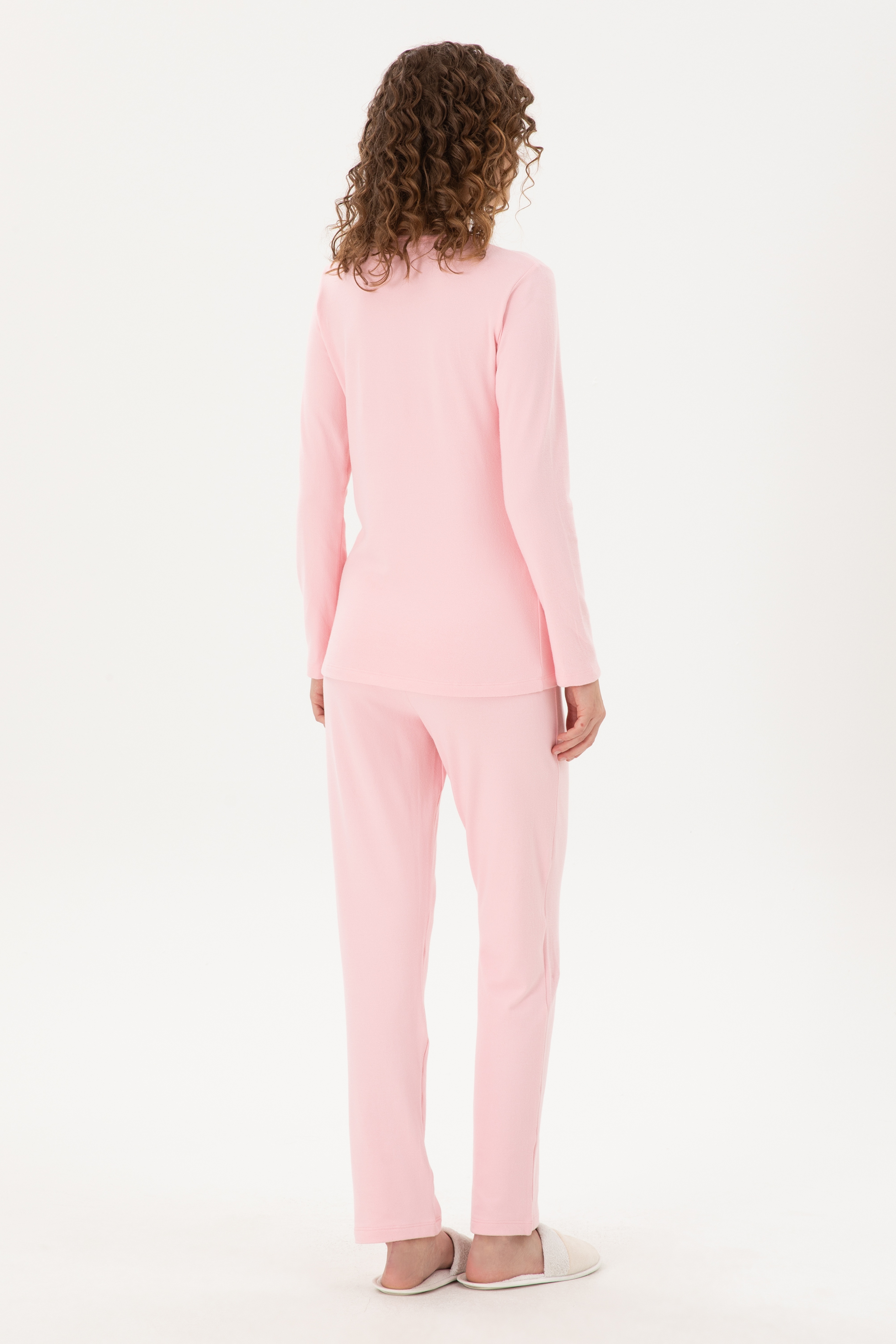 Kadın Pembe Pijama Takımı - Image 5
