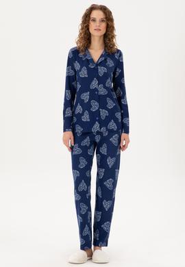 Kadın Lacivert Pijama Takımı - 50302757018