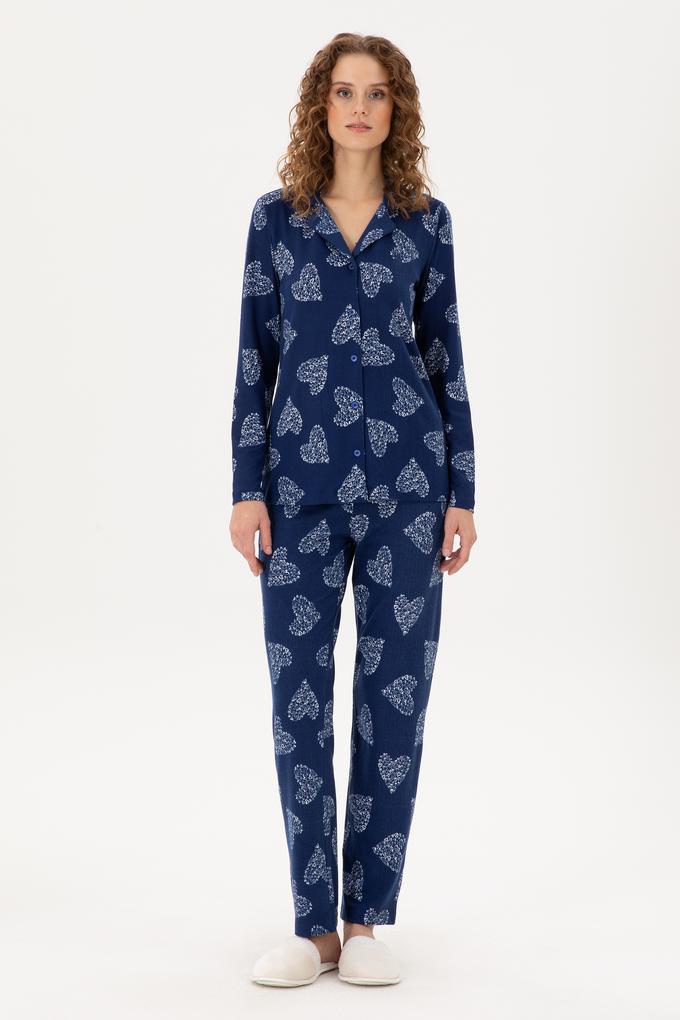 Kadın Lacivert Pijama Takımı