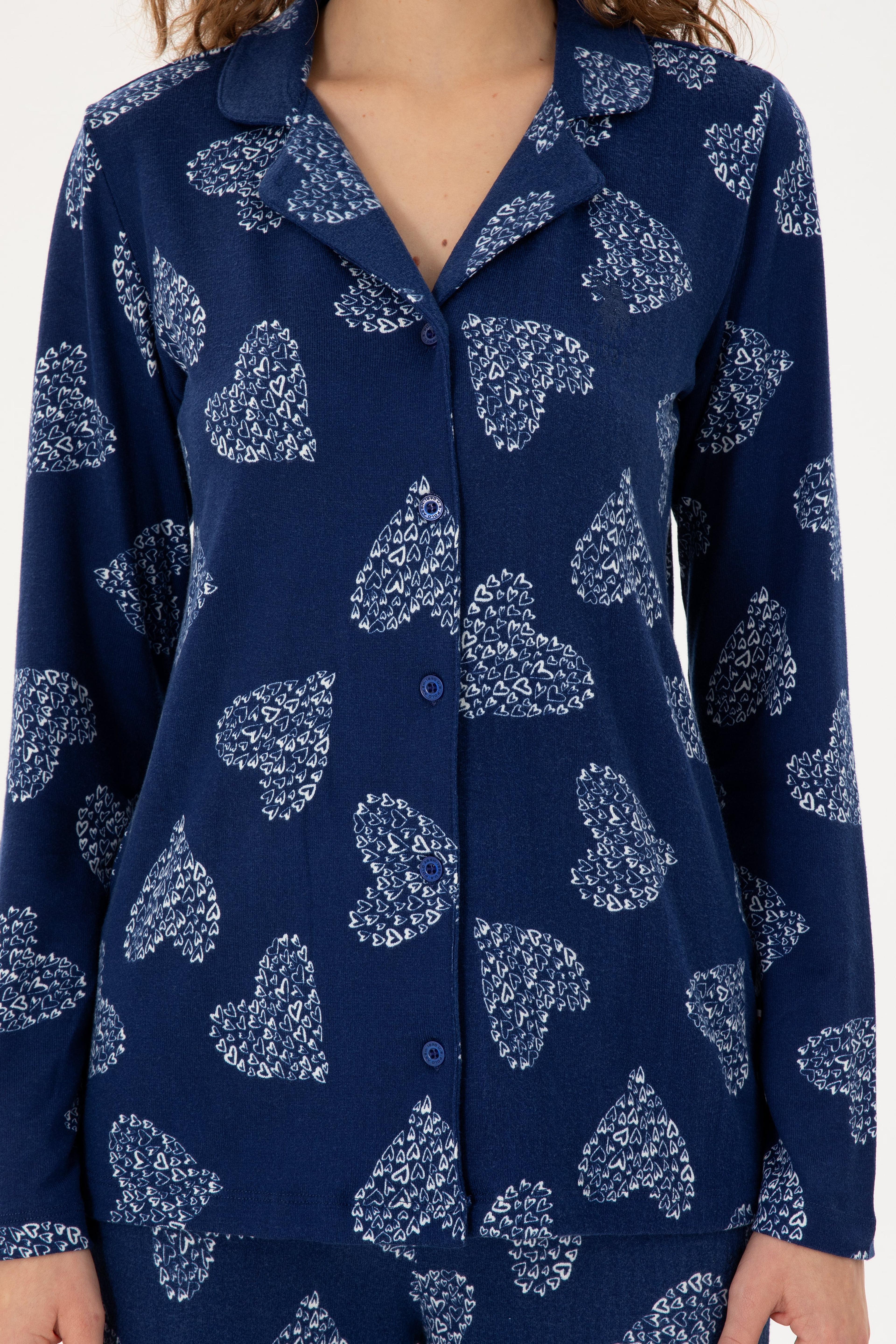 Kadın Lacivert Pijama Takımı