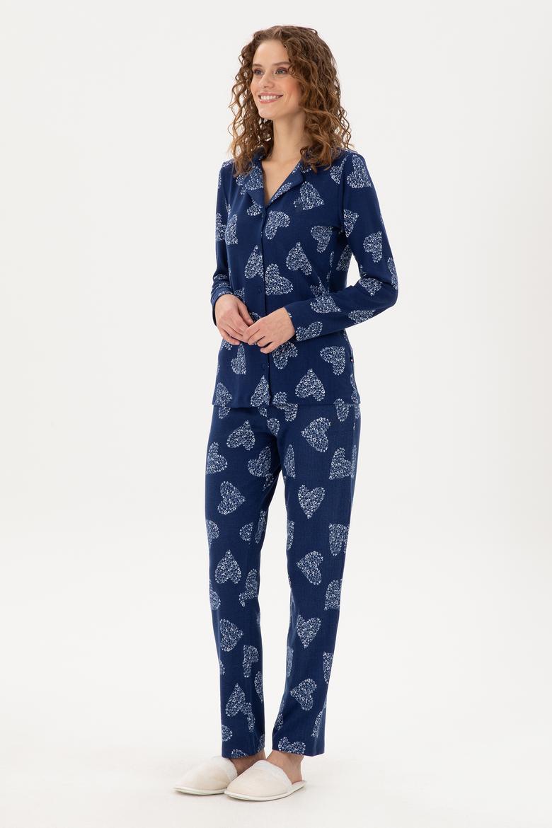 Kadın Lacivert Pijama Takımı - 50302757018
