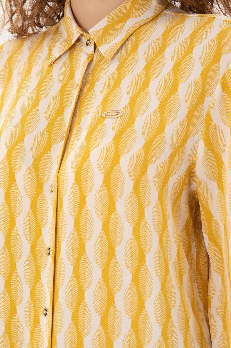 Kadın Sarı Uzun Kollu Gömlek