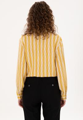 Kadın Sarı Uzun Kollu Gömlek - 50289917007