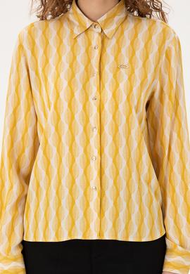 Kadın Sarı Uzun Kollu Gömlek - 50289917007