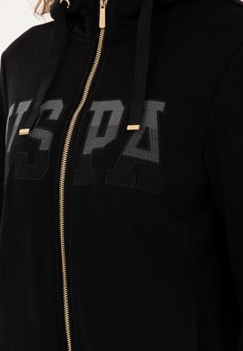 Kadın Siyah Basic Kapüşonlu Sweatshirt - 50289540008