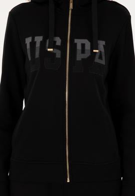 Kadın Siyah Basic Kapüşonlu Sweatshirt - 50289540008