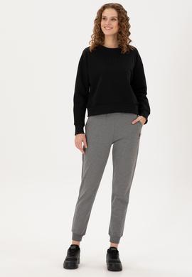 Kadın Antrasit Melanj Jogger Eşofman Altı - 50296934020