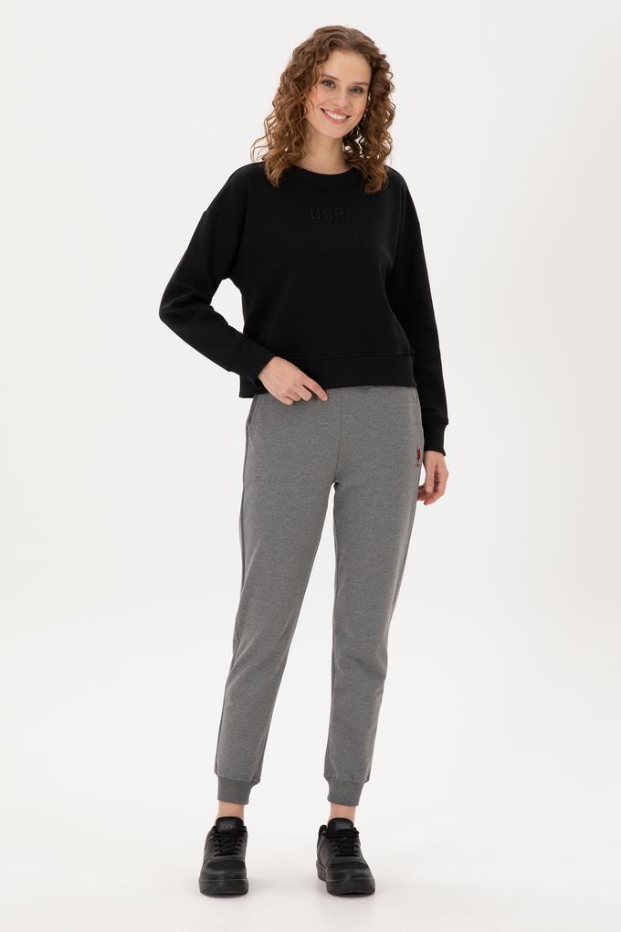 Kadın Antrasit Melanj Jogger Eşofman Altı