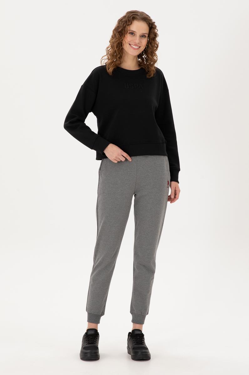 Kadın Antrasit Melanj Jogger Eşofman Altı