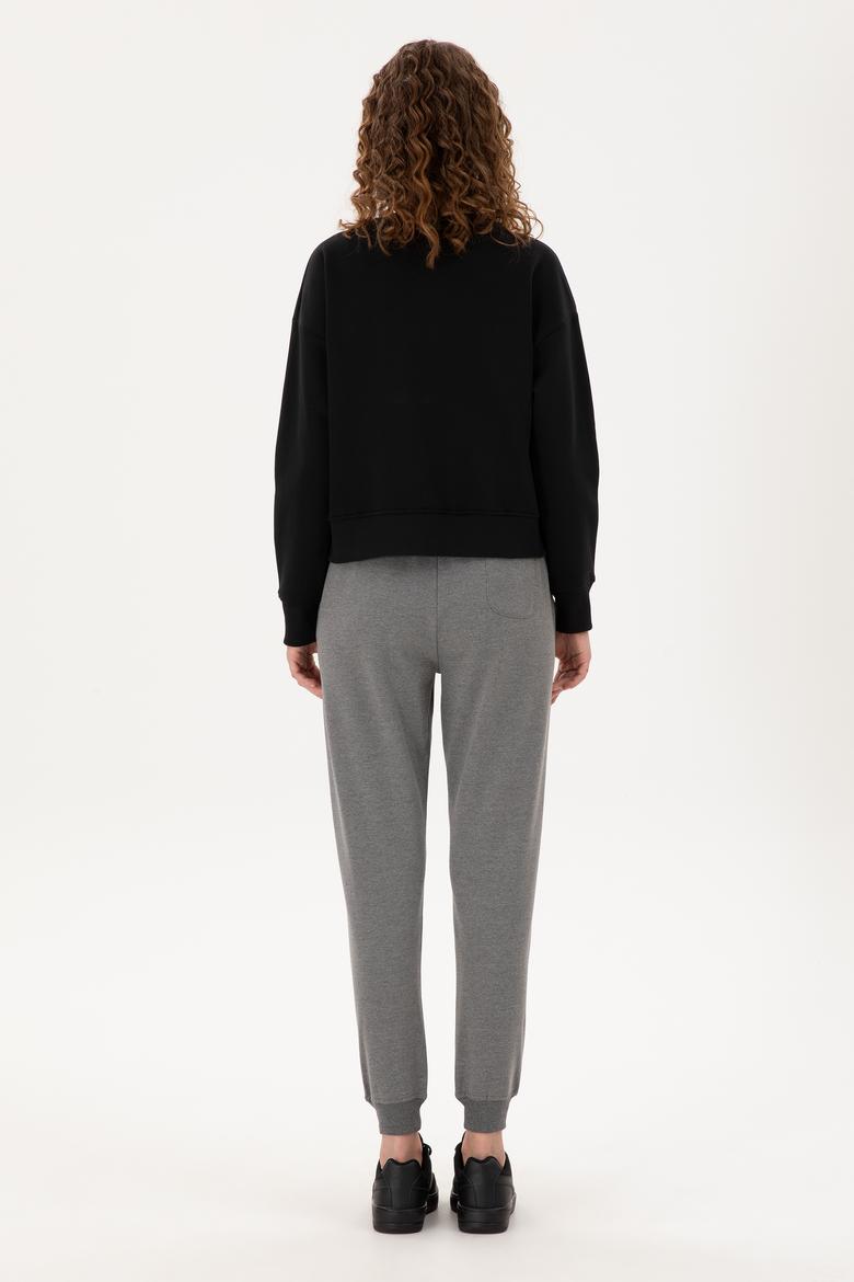 Kadın Antrasit Melanj Jogger Eşofman Altı - 50296934020