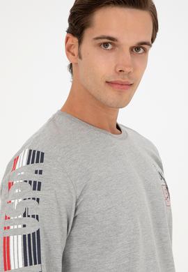 Erkek Gri Melanj Pijama Takımı - 50301716005