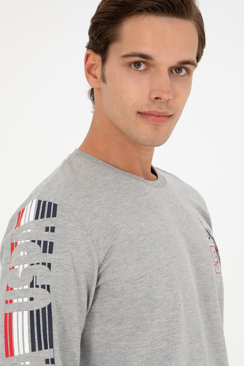 Erkek Gri Melanj Pijama Takımı - 50301716005