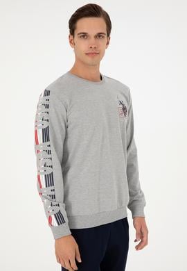 Erkek Gri Melanj Pijama Takımı - 50301716005