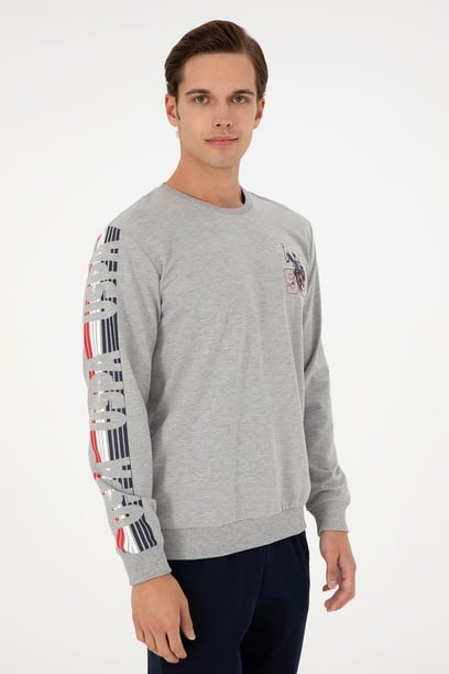 Erkek Gri Melanj Pijama Takımı