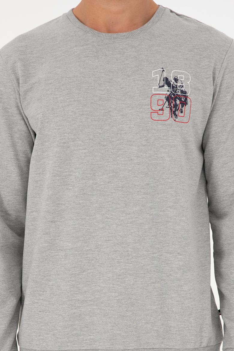 Erkek Gri Melanj Pijama Takımı - 50301716005