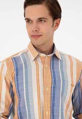 Erkek Saks Uzun Kollu Gömlek - 50291243014