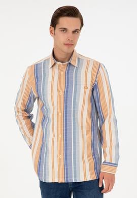 Erkek Saks Uzun Kollu Gömlek - 50291243014