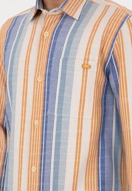 Erkek Saks Uzun Kollu Gömlek - 50291243014