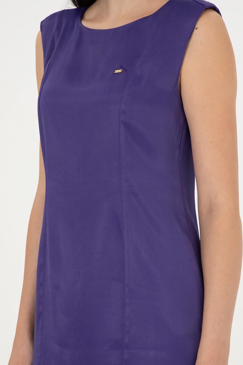 Kadın Mor Dokuma Elbise - 50289859004