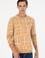 Erkek Regular Fit Bisiklet Yaka Camel Sweatshirt