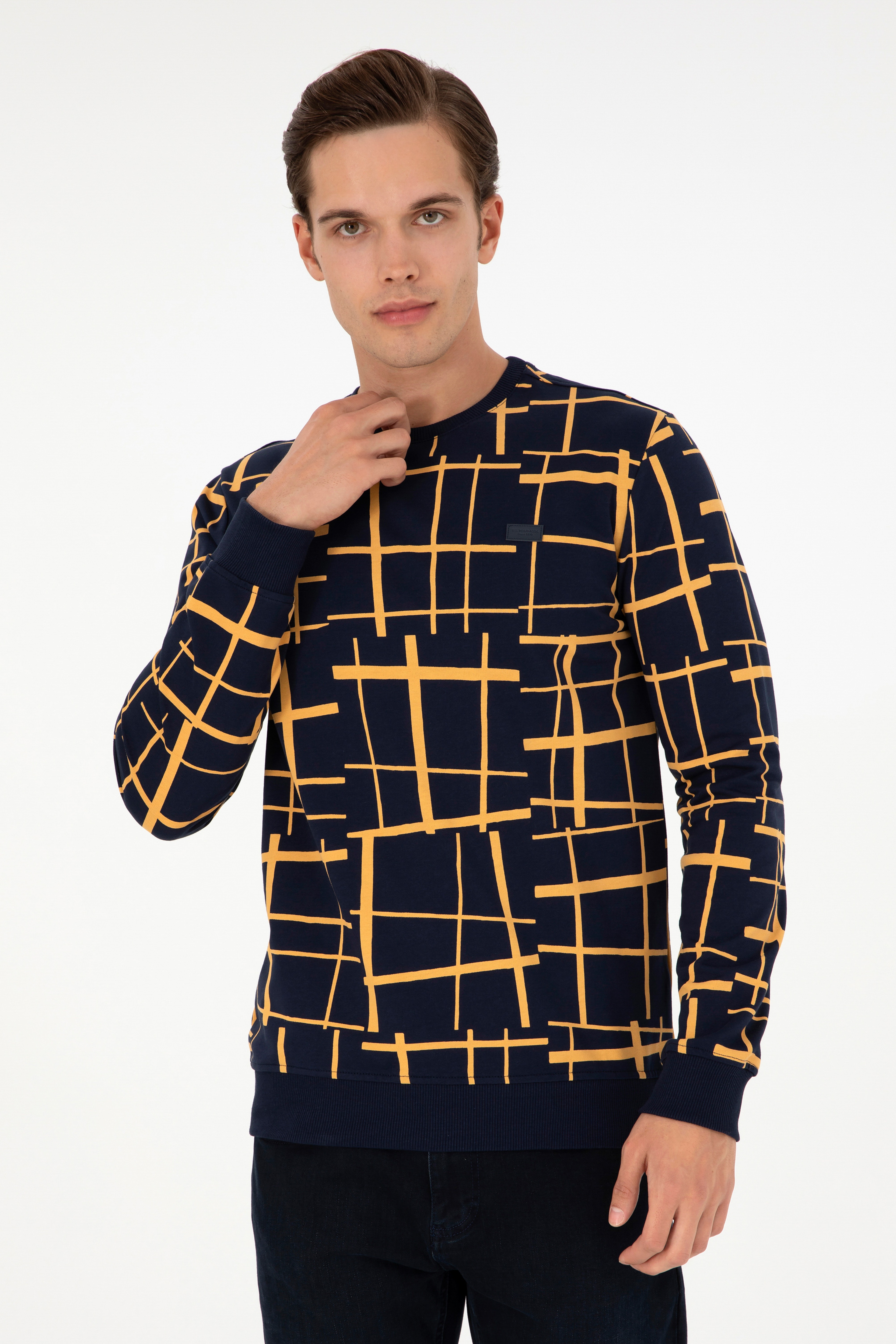Erkek Lacivert Sweatshirt