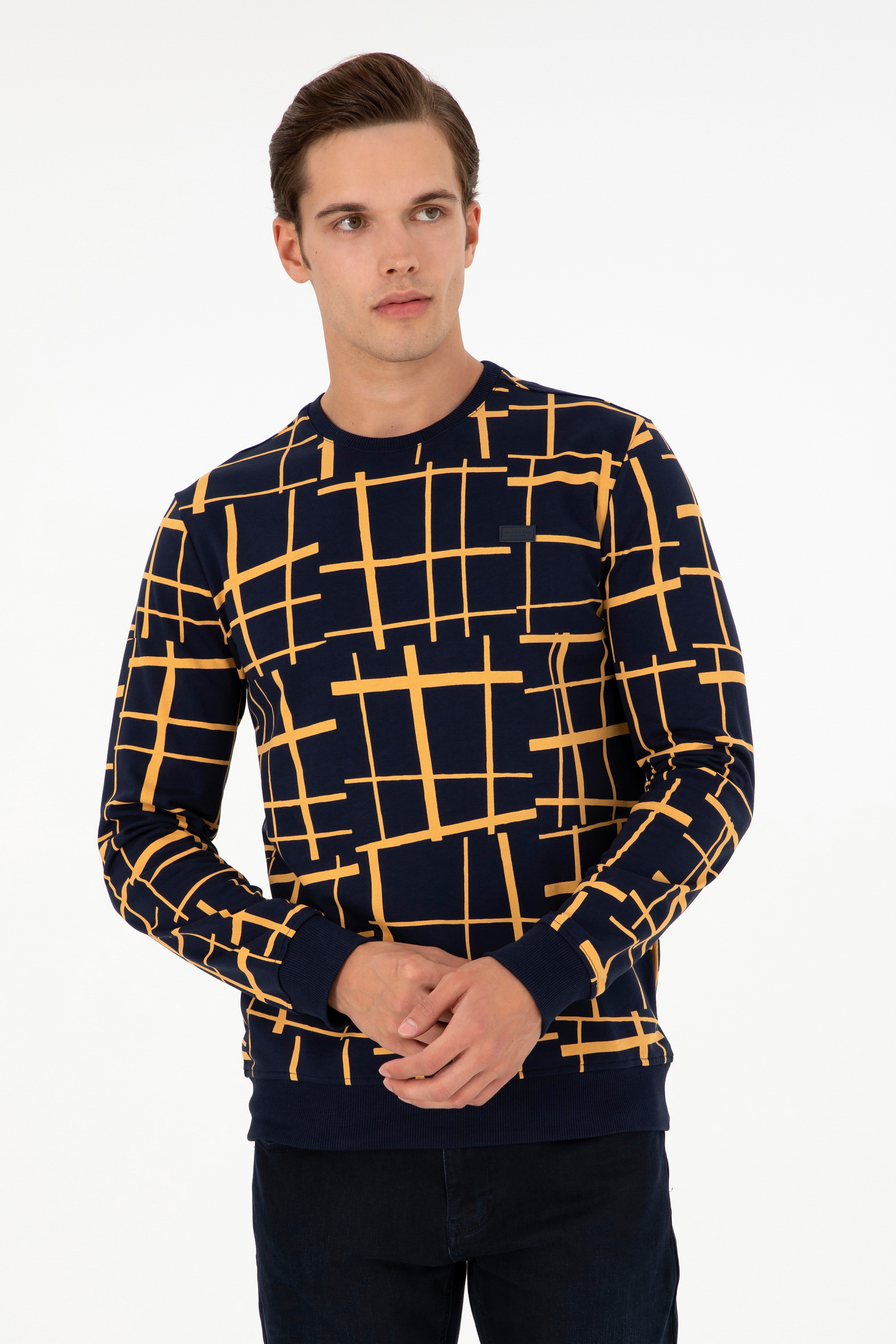 Erkek Lacivert Sweatshirt - Image 1