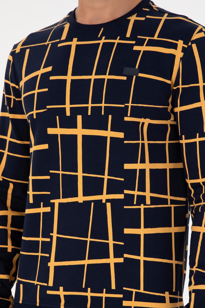 Erkek Lacivert Sweatshirt - 50290743021