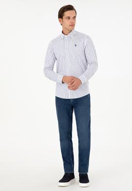 Erkek Lacivert Uzun Kollu Gömlek - 50296420028