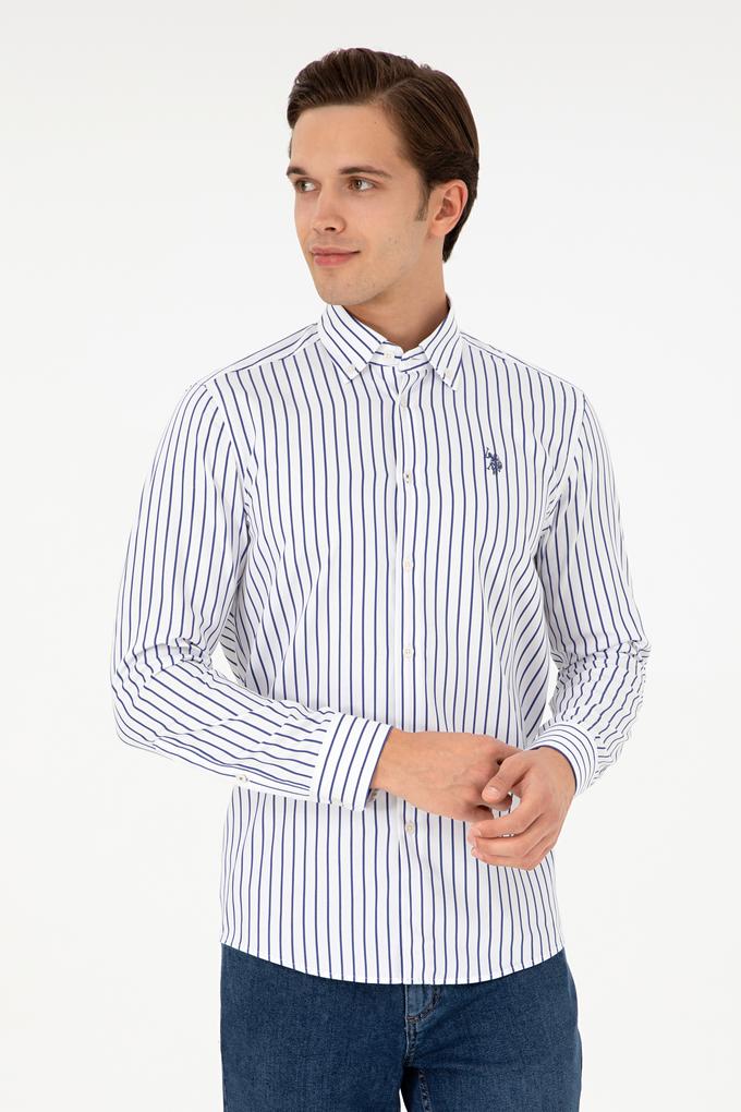 Erkek Lacivert Uzun Kollu Gömlek