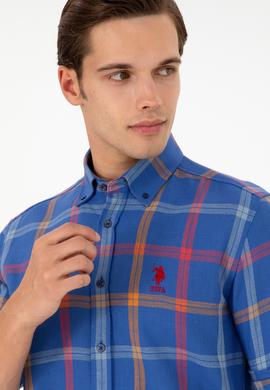 Erkek Saks Uzun Kollu Gömlek - 50290279001