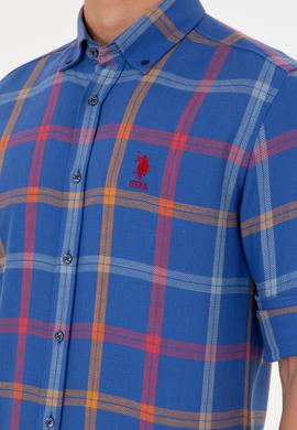 Erkek Saks Uzun Kollu Gömlek - 50290279001