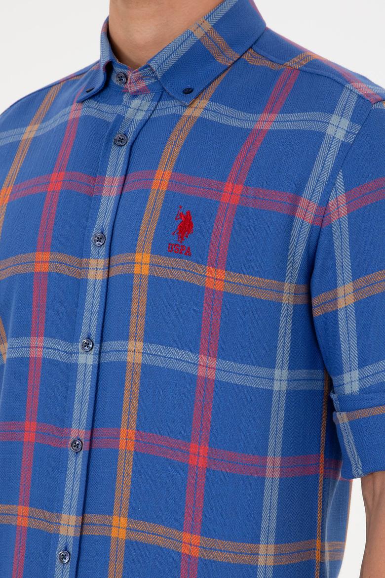 Erkek Saks Uzun Kollu Gömlek - 50290279001