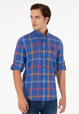 Erkek Saks Uzun Kollu Gömlek - 50290279001