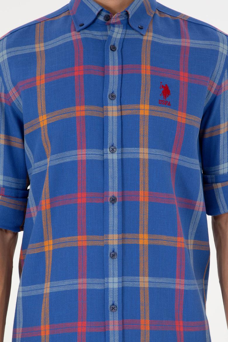 Erkek Saks Uzun Kollu Gömlek - 50290279001