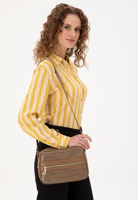 Kadın Vizon Kroko Çapraz Çanta - 50300277003