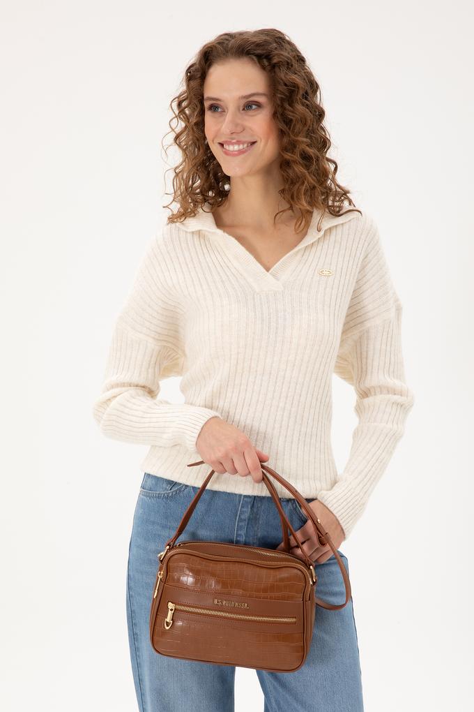 Kadın Taba Kroko Çapraz Çanta