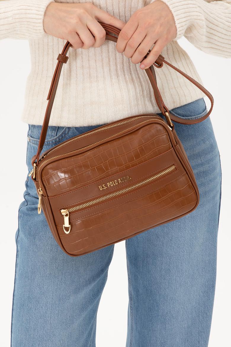 Kadın Taba Kroko Çapraz Çanta - 50300277002