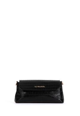 Kadın Siyah Kroko Çapraz Çanta - 50300343001