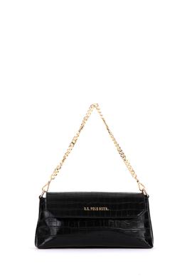 Kadın Siyah Kroko Çapraz Çanta - 50300343001