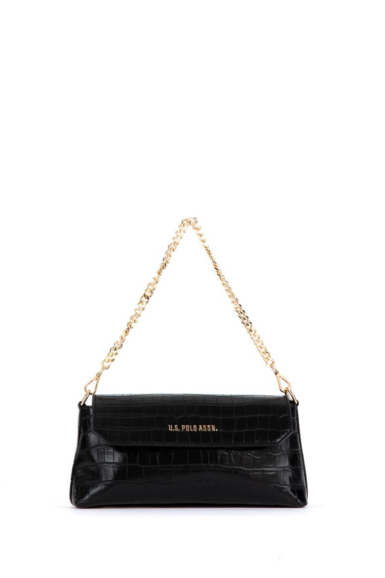 Kadın Siyah Kroko Çapraz Çanta - 50300343001