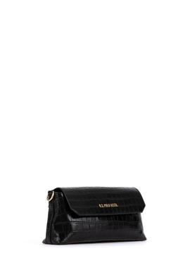 Kadın Siyah Kroko Çapraz Çanta - 50300343001