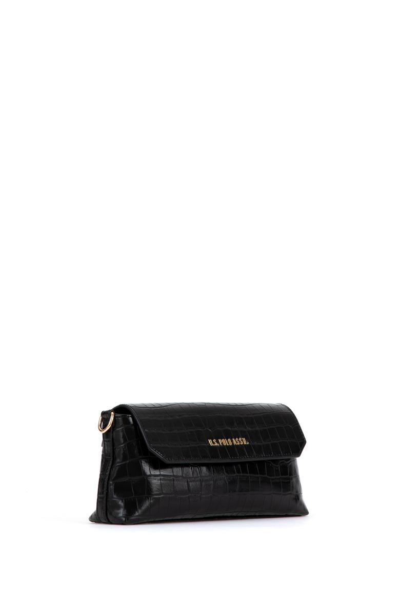 Kadın Siyah Kroko Çapraz Çanta - 50300343001