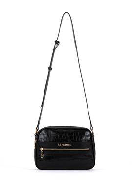 Kadın Siyah Kroko Çapraz Çanta - 50300277001