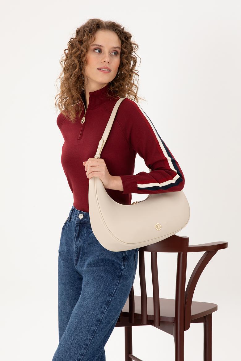 Kadın Krem Kol Çantası