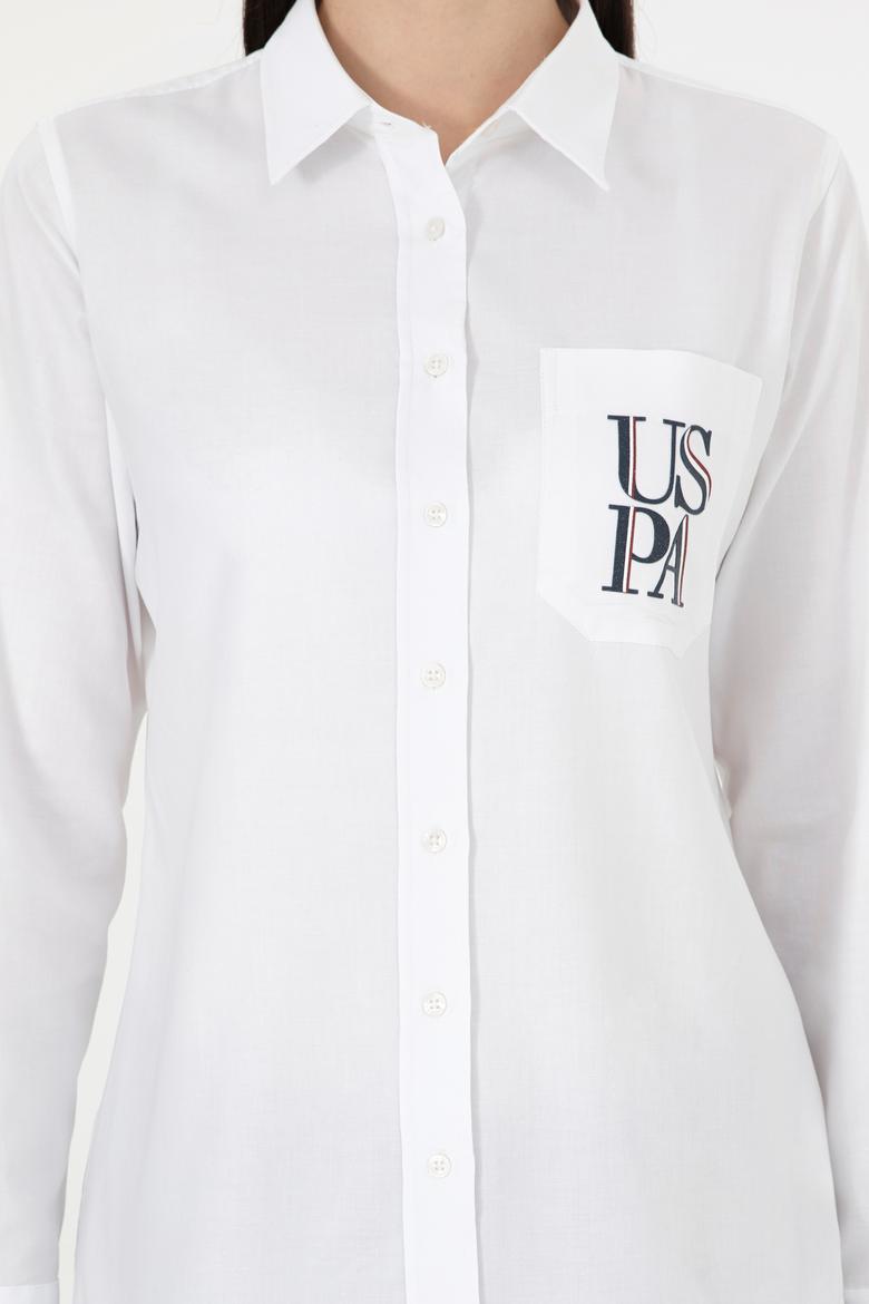 Kadın Beyaz Uzun Kollu Gömlek - 50291075007